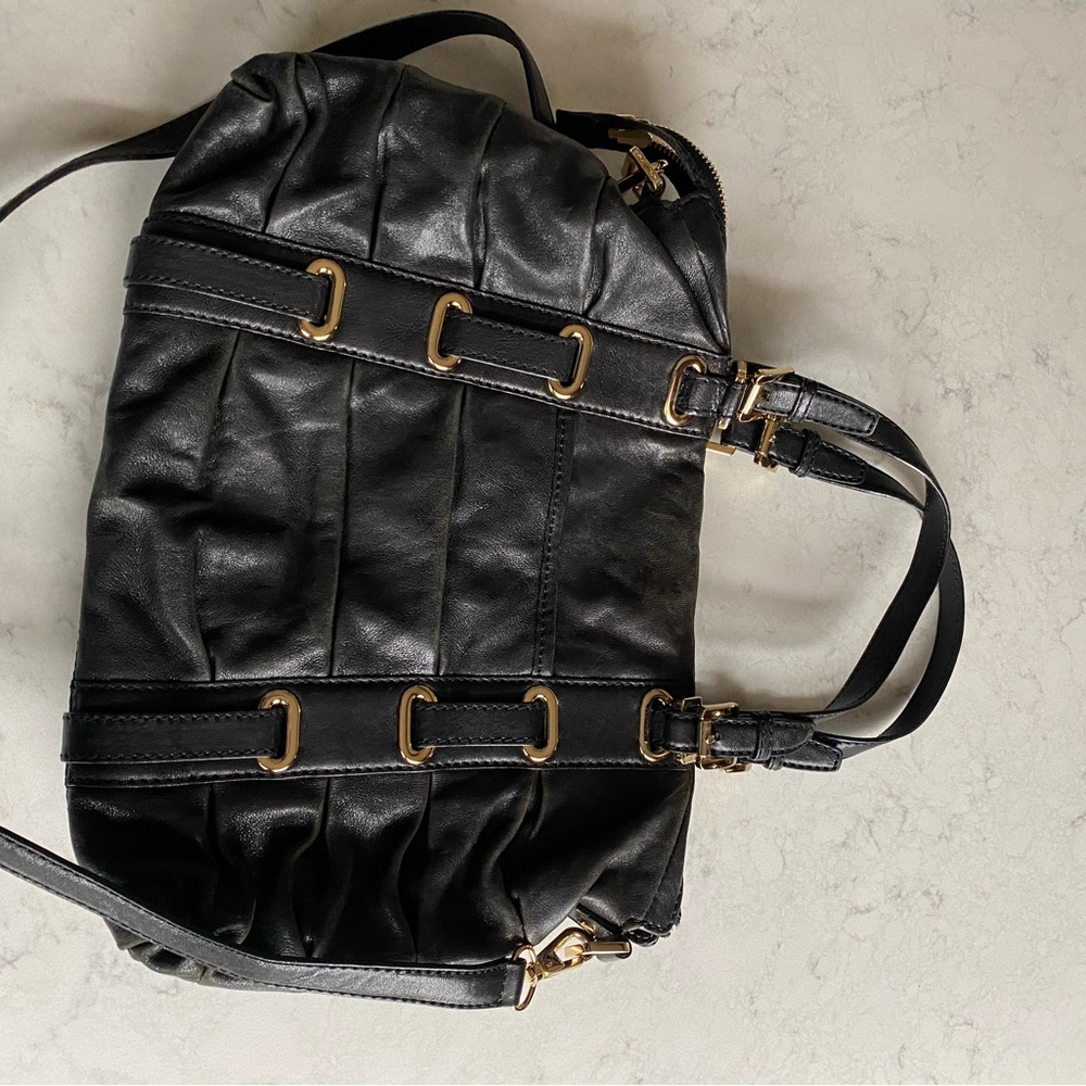 Michael Kors Black Crossbody Bag with Gold Accents - Picture 5 of 7